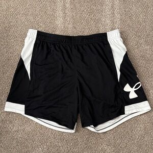 Under Armour Women’s Black and White Sports Shorts NWT